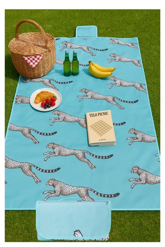 Telo picnic impermeabile - telo, blu