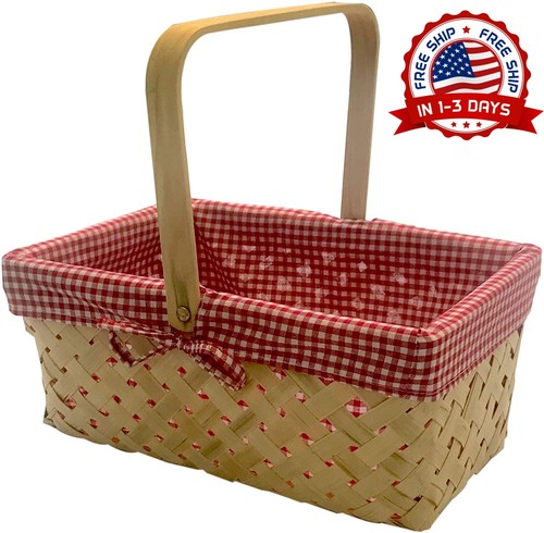 Tela mimbre cesta picnic con